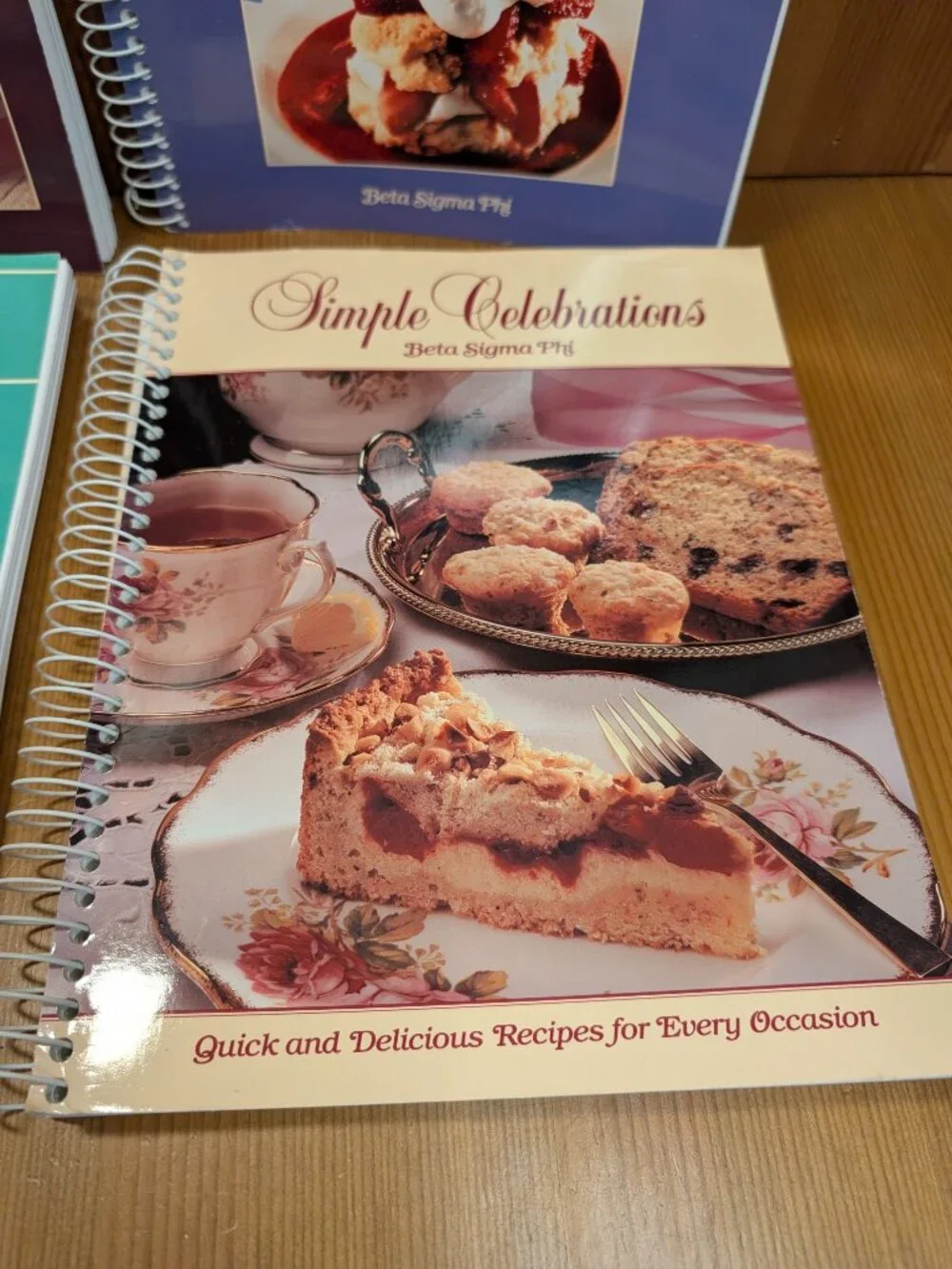 Lot of 4 BETA SIGMA PHI Cookbooks Spiral Bound 1997 1999 2001 2002 Entertaining